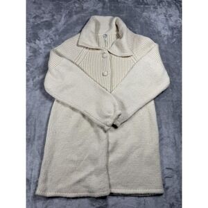Maragret O'Leary‎ Wool Blend Button Cardigan Sweater Jacket Womens Small